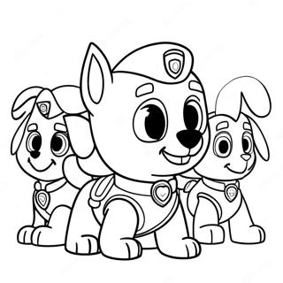 Paw Patrol Wielkanoc Kolorowanki