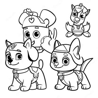 Urocze Postacie Paw Patrol Kolorowanka Wielkanocna 21873-20254