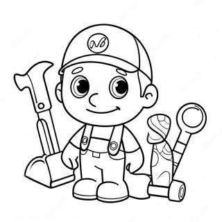 Kolorowanka Z Handy Manny Z Narzedziami 22804-20982