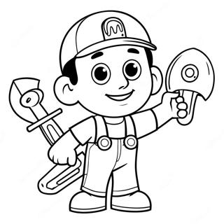 Kolorowanka Z Handy Manny Z Narzedziami 22804-20983