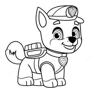 Kolorowanka Z Paw Patrol Na Walentynki 23053-21180