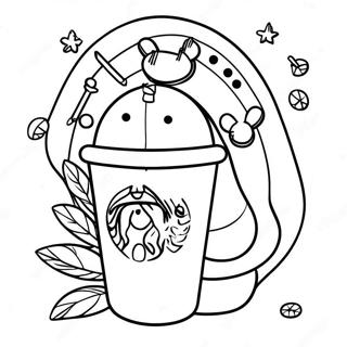 Starbucks Kawaii Kolorowanki