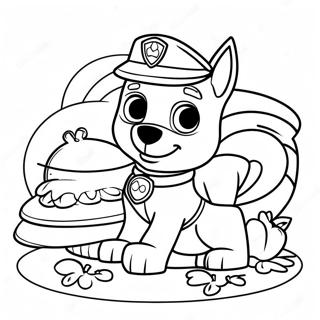 Kolorowanka Paw Patrol Na Swieto Dziekczynienia 23553-21579