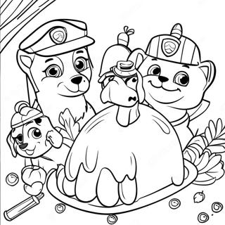 Kolorowanka Paw Patrol Na Swieto Dziekczynienia 23553-21751