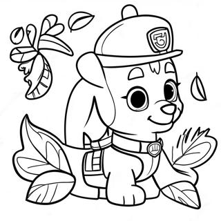 Kolorowanka Paw Patrol Na Swieto Dziekczynienia 23553-21752