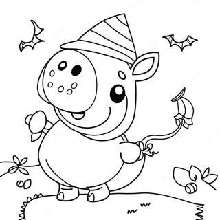 Kolorowanka Peppa Pig Na Halloween 23643-21822