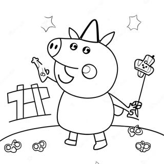 Kolorowanka Peppa Pig Na Halloween 23643-21823