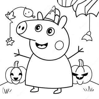 Kolorowanka Peppa Pig Na Halloween 23643-21824