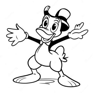 Karta Kolorowanka Daffy Duck W Zabawnej Pozie 23814-21963