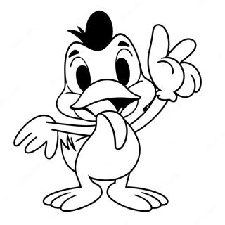 Karta Kolorowanka Daffy Duck W Zabawnej Pozie 23814-21964