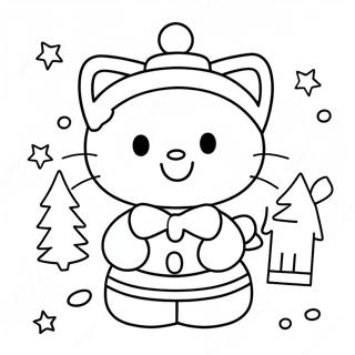 Karta Kolorowanka Wesolych Swiat Z Hello Kitty 23873-22006