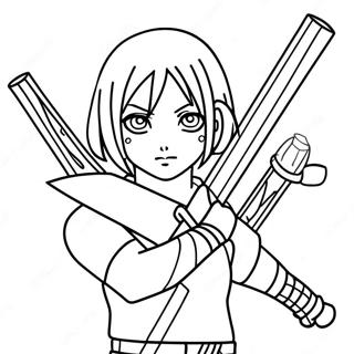 Sakura Haruno W Pozycji Bitewnej Kolorowanka 23964-22083