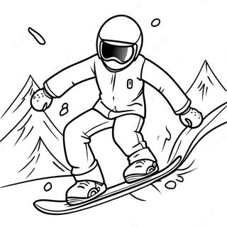 Kolorowanka Ze Snowboardem 24334-22366