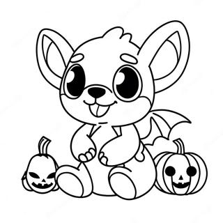 Uroczy Halloween Stitch Z Dynia Kolorowanka 2453-1998