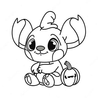 Uroczy Halloween Stitch Z Dynia Kolorowanka 2453-1999