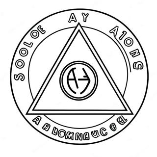 Kolorowanka Z Logo Anonimowych Alkoholikow 24604-22584