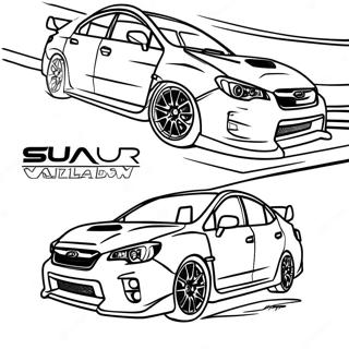 Subaru Wrx W Ruchu Kolorowanka 25016-22906