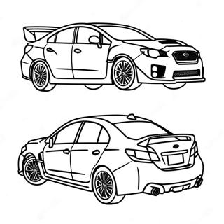 Subaru Wrx W Ruchu Kolorowanka 25016-22907