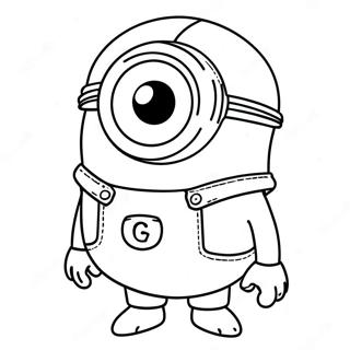 Kolorowanka Fioletowy Minion 25165-23022