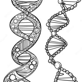 Strona Do Kolorowania Podwojnej Helisy Dna 26186-24018