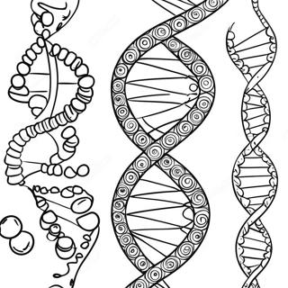 Strona Do Kolorowania Podwojnej Helisy Dna 26186-24019