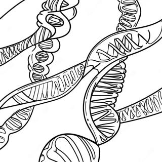 Strona Do Kolorowania Podwojnej Helisy Dna 26186-24020