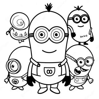 Kolorowanka Z Postaciami Minionkow 26277-24095