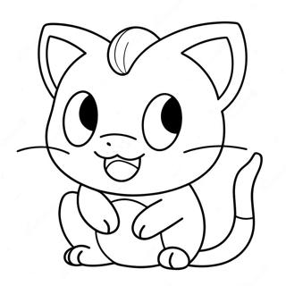 Kolorowanka Pokemona Meowth 26712-24427