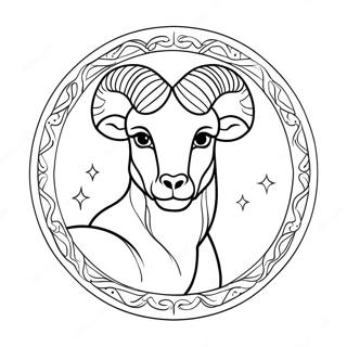 Kolorowanka Z Znakiem Zodiaku Barana 26962-24626