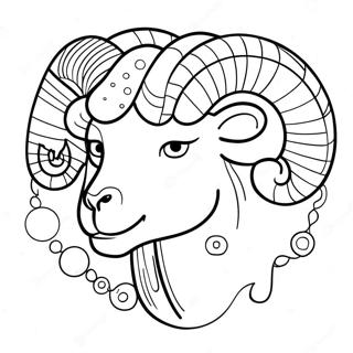 Kolorowanka Z Znakiem Zodiaku Barana 26962-24627