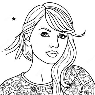 Kolorowanka Taylor Swift W Gwiazdzistej Nocy 27133-24767