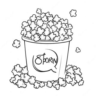 Popcorn Kolorowanki