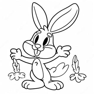 Kolorowanka Smieszny Bugs Bunny Z Marchewka 27975-25413