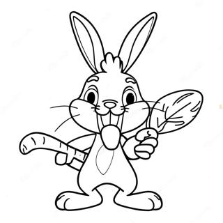 Kolorowanka Smieszny Bugs Bunny Z Marchewka 27975-25414