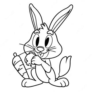 Kolorowanka Smieszny Bugs Bunny Z Marchewka 27975-25415