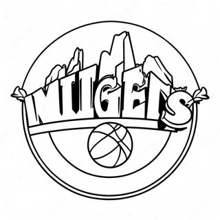 Kolorowanka Logo Denver Nuggets 28004-25434