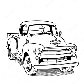 Kolorowanka Vintage Pickup Truck 28526-25846