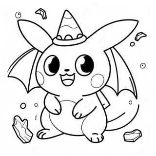 Kolorowanka Uroczy Halloweenowy Pokemon 29266-26426