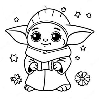 Kolorowanka Baby Yoda Na Boze Narodzenie 30138-27106