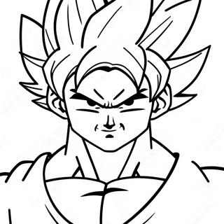 Kolorowanka Super Saiyan Goku W Akcji 30439-27345