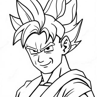 Kolorowanka Super Saiyan Goku W Akcji 30439-27347