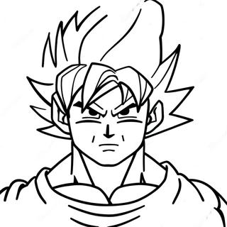 Kolorowanka Super Saiyan Goku W Akcji 30439-27348