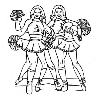 Kolorowanka Cheerleaderek Arizona Cardinals 30659-27521