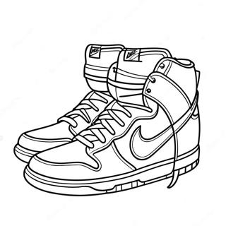 Kolorowanka Kolorowych Butow Nike Dunk 31099-27876