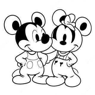 Mickey I Minnie Kolorowanki