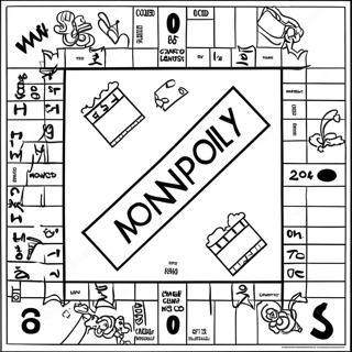 Kolorowanka Planszy Do Gry Monopoly 32761-17088