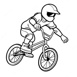 Kolorowanka Cool Bmx Stunt Rider 32932-17226