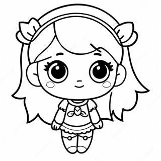 Chibi Dziewczyna Kolorowanki