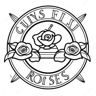 Kolorowanka Z Logo Guns And Roses 33341-17546