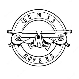 Kolorowanka Z Logo Guns And Roses 33341-17548